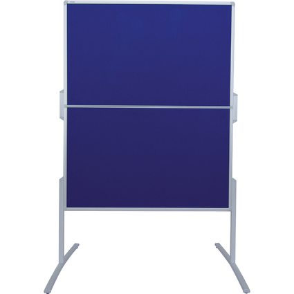 FRANKEN Moderationstafel PRO, klappbar, Filz blau