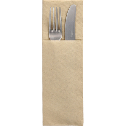 PAPSTAR Servietten-Tasche "DAILY Collection", sand