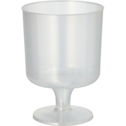 PAPSTAR Mehrweg-Rotweinglas PP, 0,2 l, transluzent, 10er