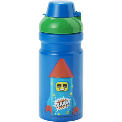 LEGO Trinkflasche FIREWORK GUY, 390 ml, blau