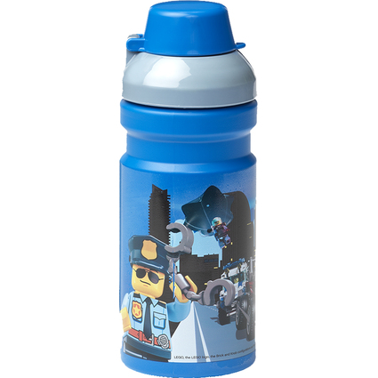 LEGO Trinkflasche CITY, 390 ml, blau