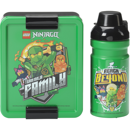 LEGO Trinkflasche + Brotdose LUNCH SET NINJAGO GREEN, grn