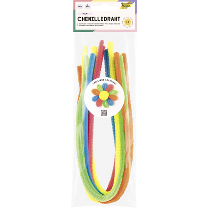 folia Chenilledraht "NEON", Lnge: 500 mm, sortiert