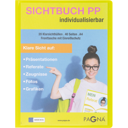 PAGNA Prsentations-Sichtbuch "School", DIN A4, lindgrn