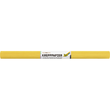 folia Krepppapier-Rolle, (B)500 mm x (L)2,5 m, gelb