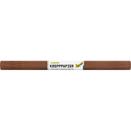 folia Krepppapier-Rolle, (B)500mm x (L)2,5mm, kastanienbraun