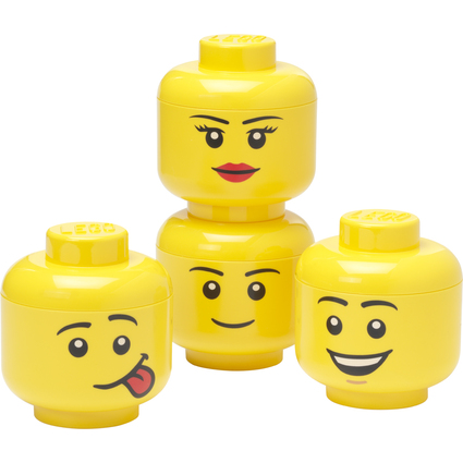 LEGO Mini-Aufbewahrungskopf-Set STORAGE HEAD, 4-teilig