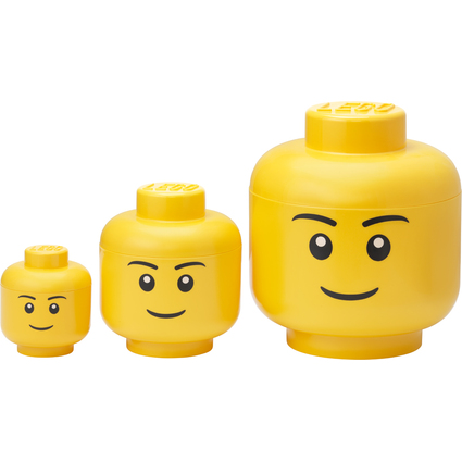 LEGO Aufbewahrungskopf-Set STORAGE HEAD BOY, 3-teilig