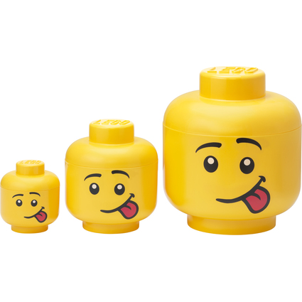 LEGO Aufbewahrungskopf-Set STORAGE HEAD SILLY, 3-teilig