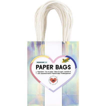 folia Papier-Tragetaschen IRISIEREND GLNZEND, Gre: S
