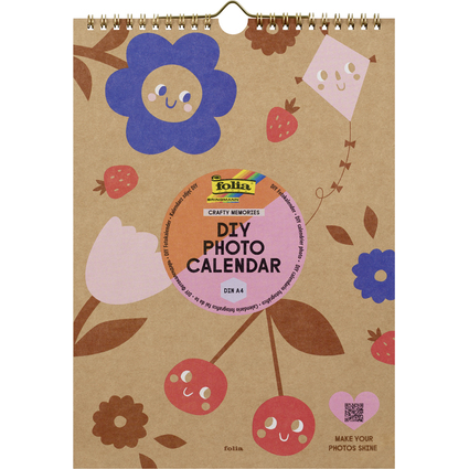 folia DIY Kreativ-Wandkalender CRAFTY MEMORIES, DIN A4