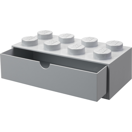 LEGO Schubladenbox DESK DRAWER 8, 1 Schub, grau