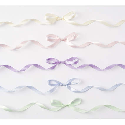 folia Satinbnder-Set PASTELL, farbig sortiert