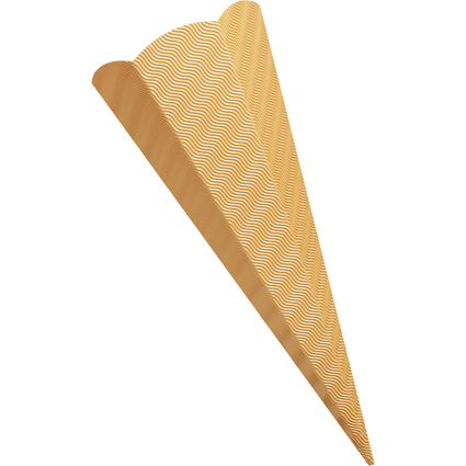 folia Schultten-Zuschnitt, 3D-Wellpappe, 6-eckig, orange