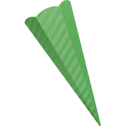 folia Schultten-Zuschnitt, 3D-Wellpappe, 6-eckig, grn