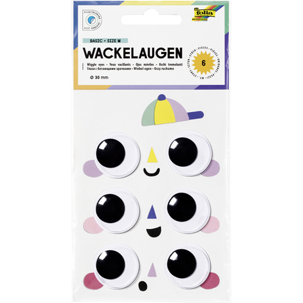 folia Wackelaugen BASIC, Gre M, selbstklebend