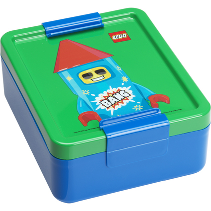LEGO Brotdose LUNCH BOX FIREWORK GUY, blau