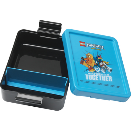 LEGO Brotdose LUNCH BOX NINJAGO, blau/schwarz