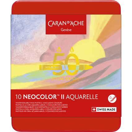CARAN D'ACHE Aquarell-Wachsmalstift NEOCOLOR II "Pastel"