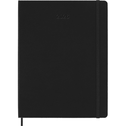 MOLESKINE Buchkalender Pro 2026, XL, Hardcover, schwarz