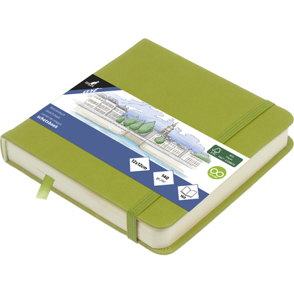 kangaro Skizzenbuch, 80 Blatt, 120 x 120 mm, lime green