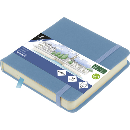 kangaro Skizzenbuch, 80 Blatt, 120 x 120 mm, sky blue