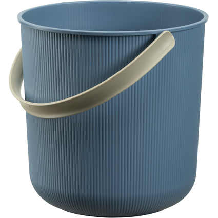 NHG Aufbewahrungseimer AKITA, 10 Liter, blau/hellbeige