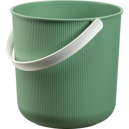 NHG Aufbewahrungseimer AKITA, 10 Liter, grn/wei