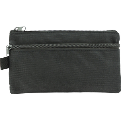 kangaro Schlamper-Etui, eckig, schwarz