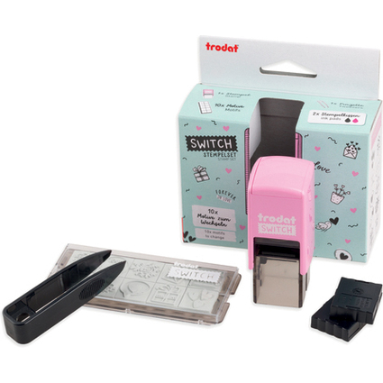 trodat Motivstempel-Set "Switch" - Liebesbotschaften