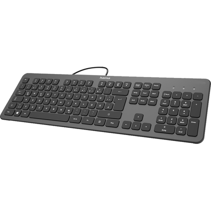 hama Tastatur "KC-700", kabelgebunden, anthrazit/schwarz