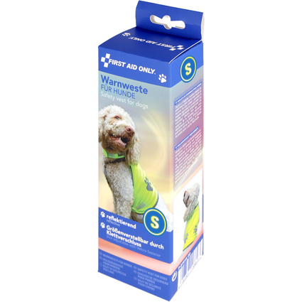 FIRST AID ONLY Hunde-Warnweste mit Pfoten-Print, gelb, S