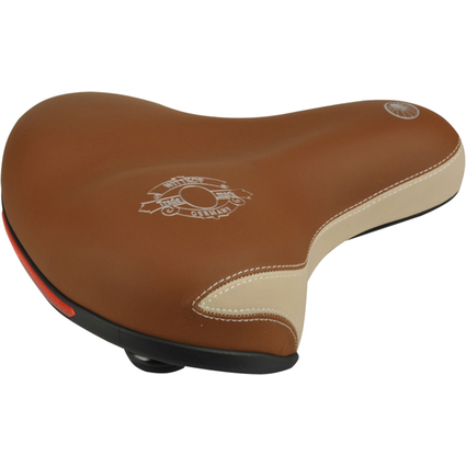FISCHER Touren-Fahrradsattel Elastomer, cappuccino