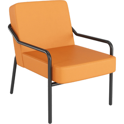 PAPERFLOW Besuchersessel MEDSO KLASSIK M, Kunstleder, orange