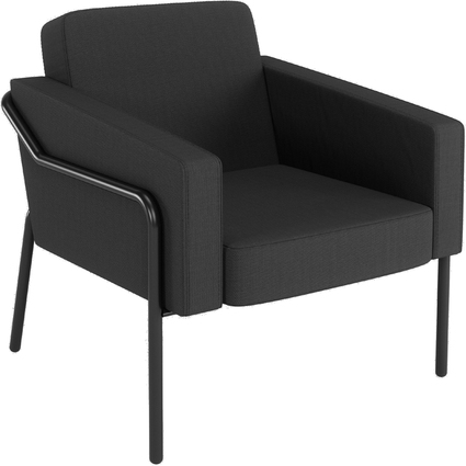 PAPERFLOW Outdoor-Besuchersessel MEDSO KLASSIK L, anthrazit