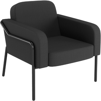 PAPERFLOW Outdoor-Besuchersessel MEDSO RUND L, anthrazit