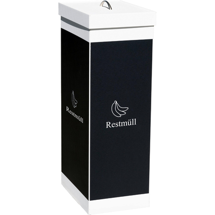 PAPERFLOW Wertstoffsammelbox fr Restmll, wei, 60 Liter