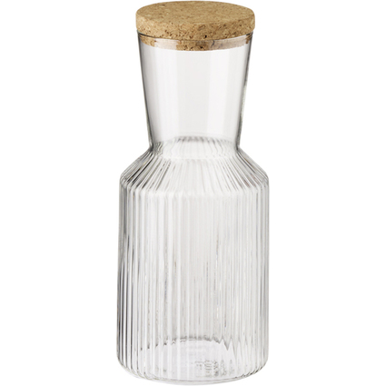 APS Glaskaraffe LINES, 0,5 Liter, glasklar