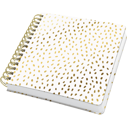 sigel Spiralbuch Jolie Inspire Square "Golden Rain"