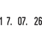 trodat Datumstempel 1014, Abdruckgre: 4 x 17 mm