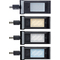 MAUL LED-Designleuchte MAULprimus, dimmbar, silber/schwarz