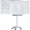 FRANKEN Flipchart PRO Deluxe Mobil, 670 x 950 mm, hellgrau