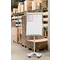 FRANKEN Flipchart PRO Deluxe Mobil, 670 x 950 mm, hellgrau