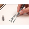 Tombow Kalligraphie-Stift Fudenosuke Twin, schwarz/grau