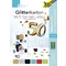 folia Glitterkarton-Block "Basic", 170 x 245 mm, 300 g/qm