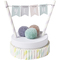 folia Papier-Trinkhalm "PASTEL STRIPES", Lnge: 200 mm