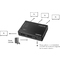 LogiLink 4K/30 Hz HDMI Splitter, schlank, 4-fach, schwarz