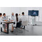 DURABLE Mobiler TV-/Monitorwagen "COWORKSTATION", wei