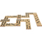SCHILDKRT Jumbo Domino-Set, Spieleklassiker im Groformat