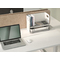 DIGITUS Schreibtisch Organizer mit Qi-Ladegert, wei/grau